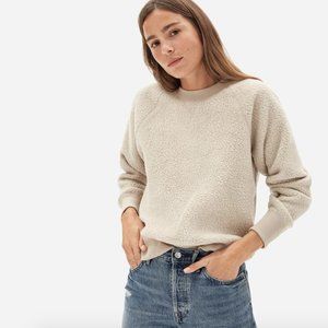 Everlane The ReNew Fleece Raglan Sweatshirt in Oat